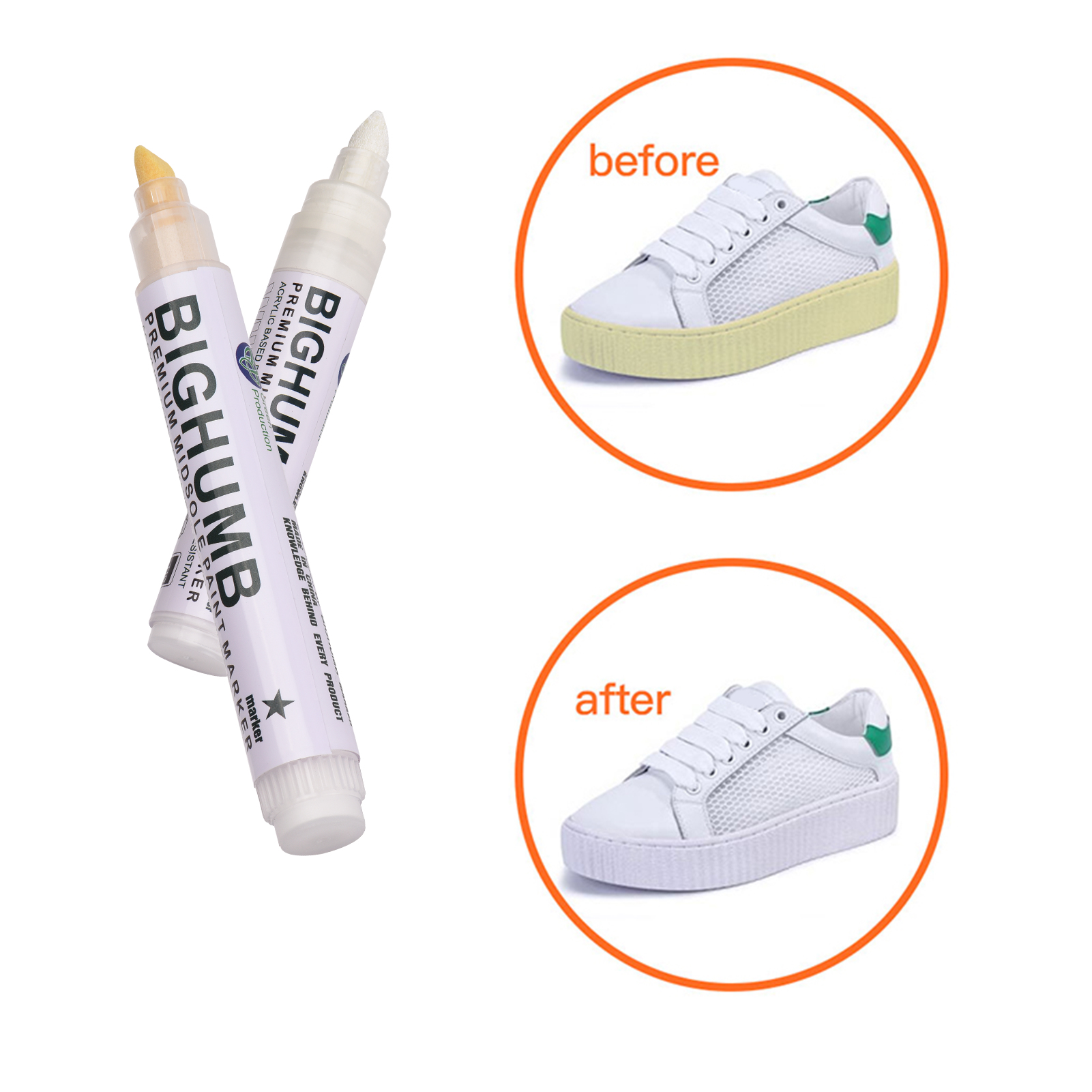 Midsole Marker Paint - Pen BIGTHUMB Premium Midsole Paint Marker