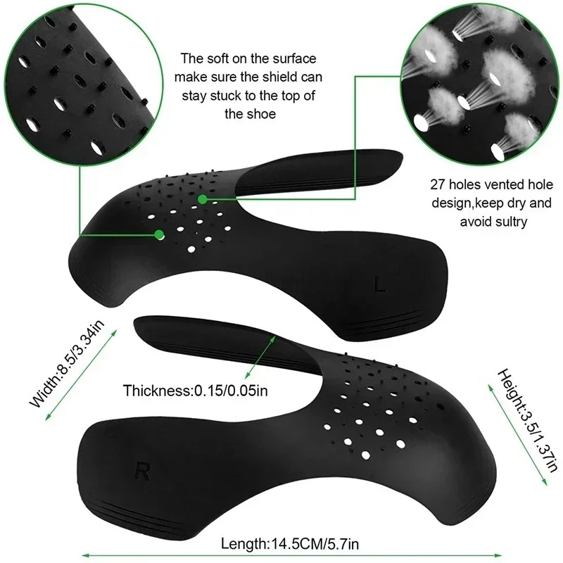 4Pcs Anti Crease Shoe Protecto - огляд і ціна Crease Protector Toe