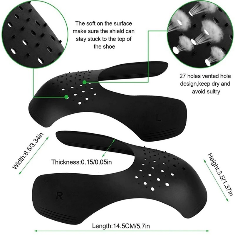 5Pairs Lightweight Anti Crease - огляд і ціна Crease Protector Toe